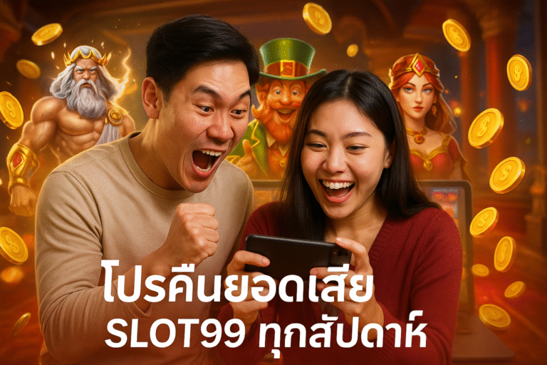 โปรคืนยอดเสีย SLOT99 ทุกสัปดาห์